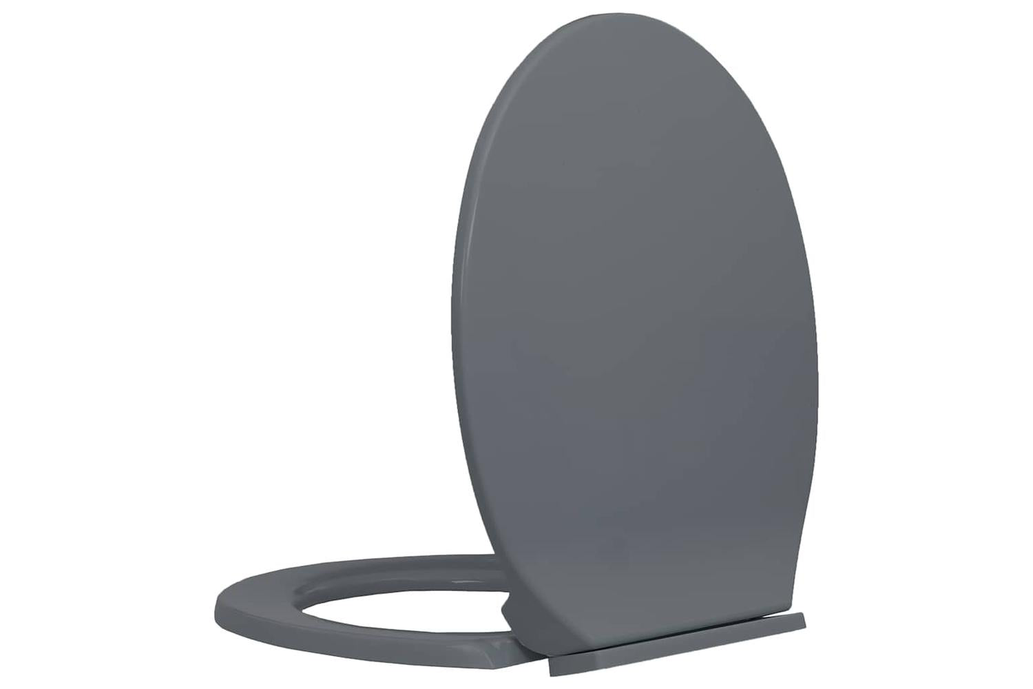 Vidaxl 145816 Soft-close Toilet Seat Grey Oval-3
