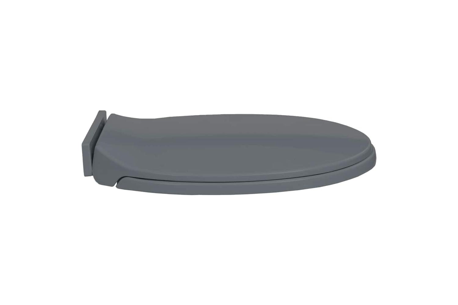 Vidaxl 145816 Soft-close Toilet Seat Grey Oval-4