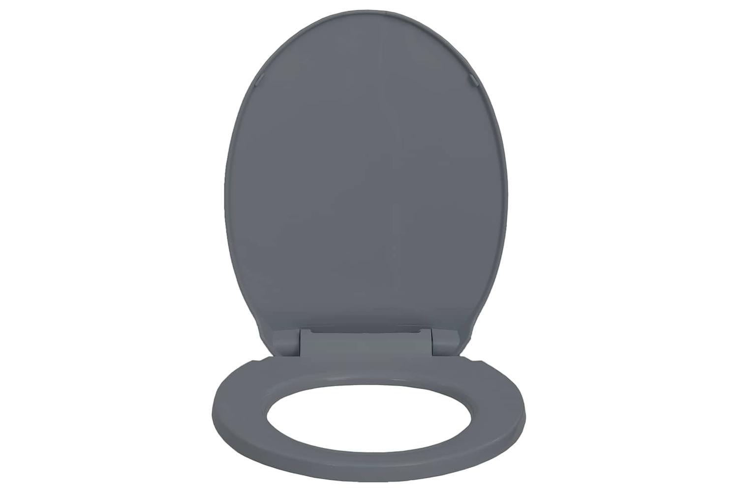Vidaxl 145816 Soft-close Toilet Seat Grey Oval-5