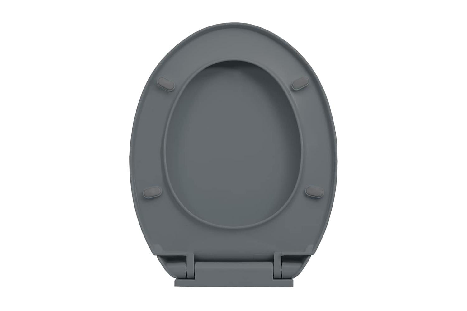 Vidaxl 145816 Soft-close Toilet Seat Grey Oval-6