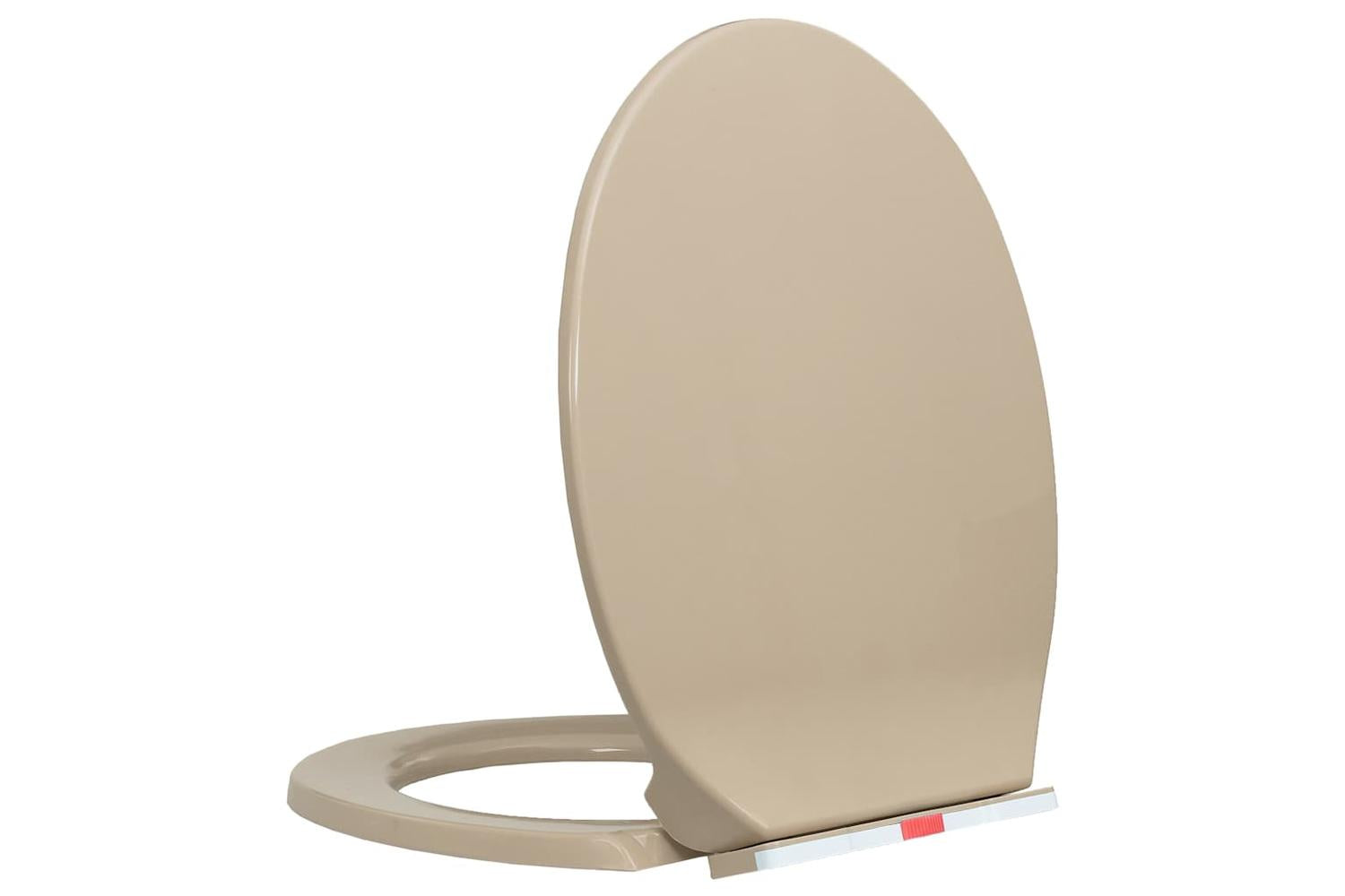 Vidaxl 145821 Soft-close Toilet Seat Quick Release Beige Oval-3