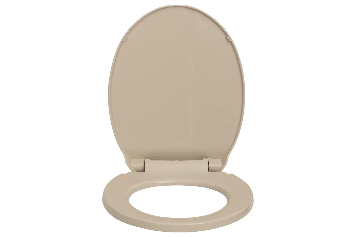 Vidaxl 145821 Soft-close Toilet Seat Quick Release Beige Oval-4