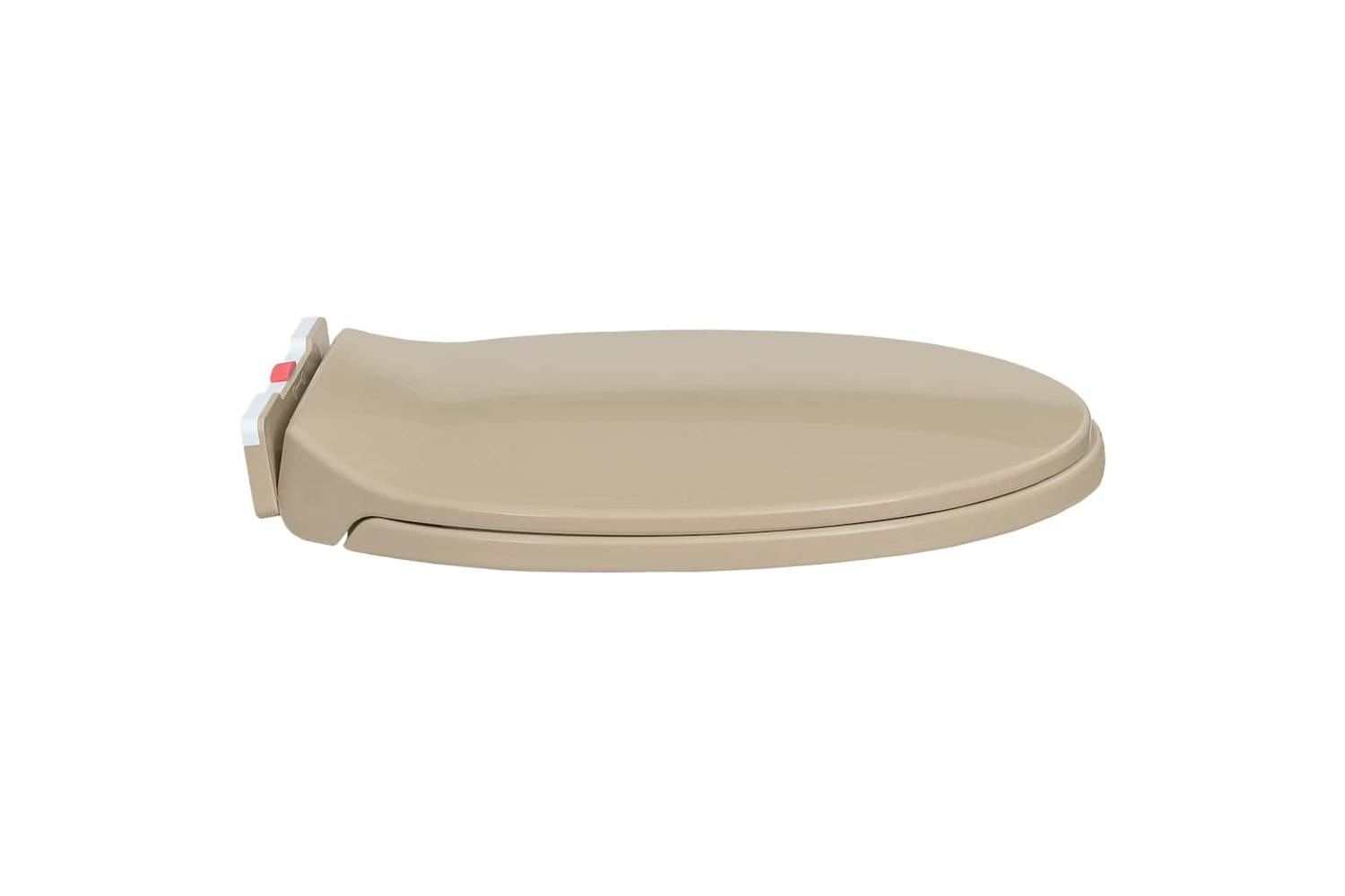 Vidaxl 145821 Soft-close Toilet Seat Quick Release Beige Oval-5