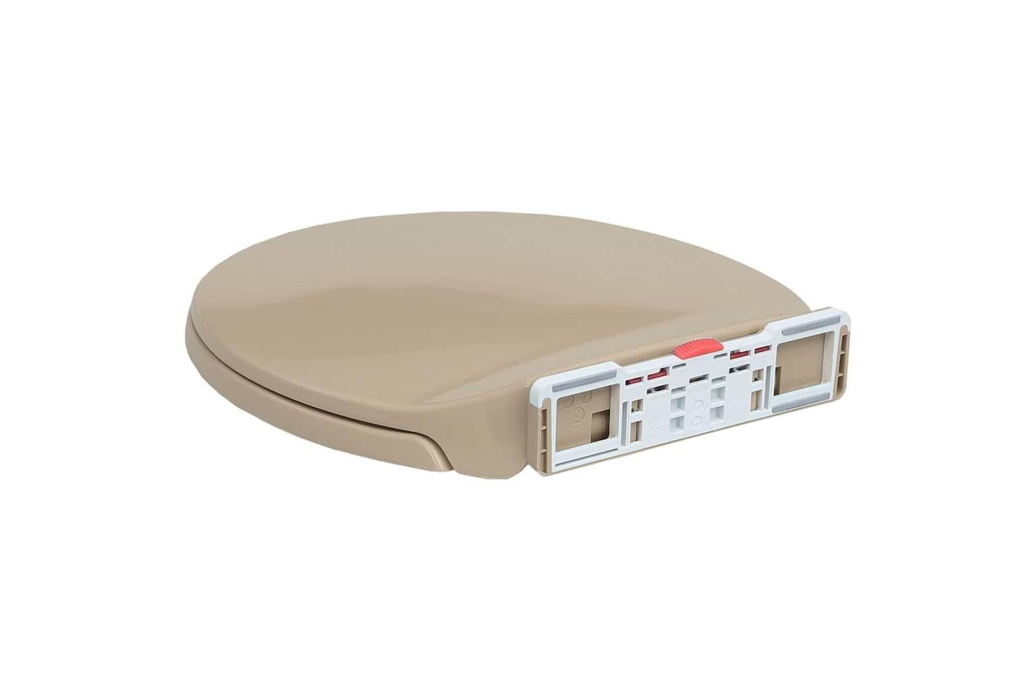 Vidaxl 145821 Soft-close Toilet Seat Quick Release Beige Oval-6
