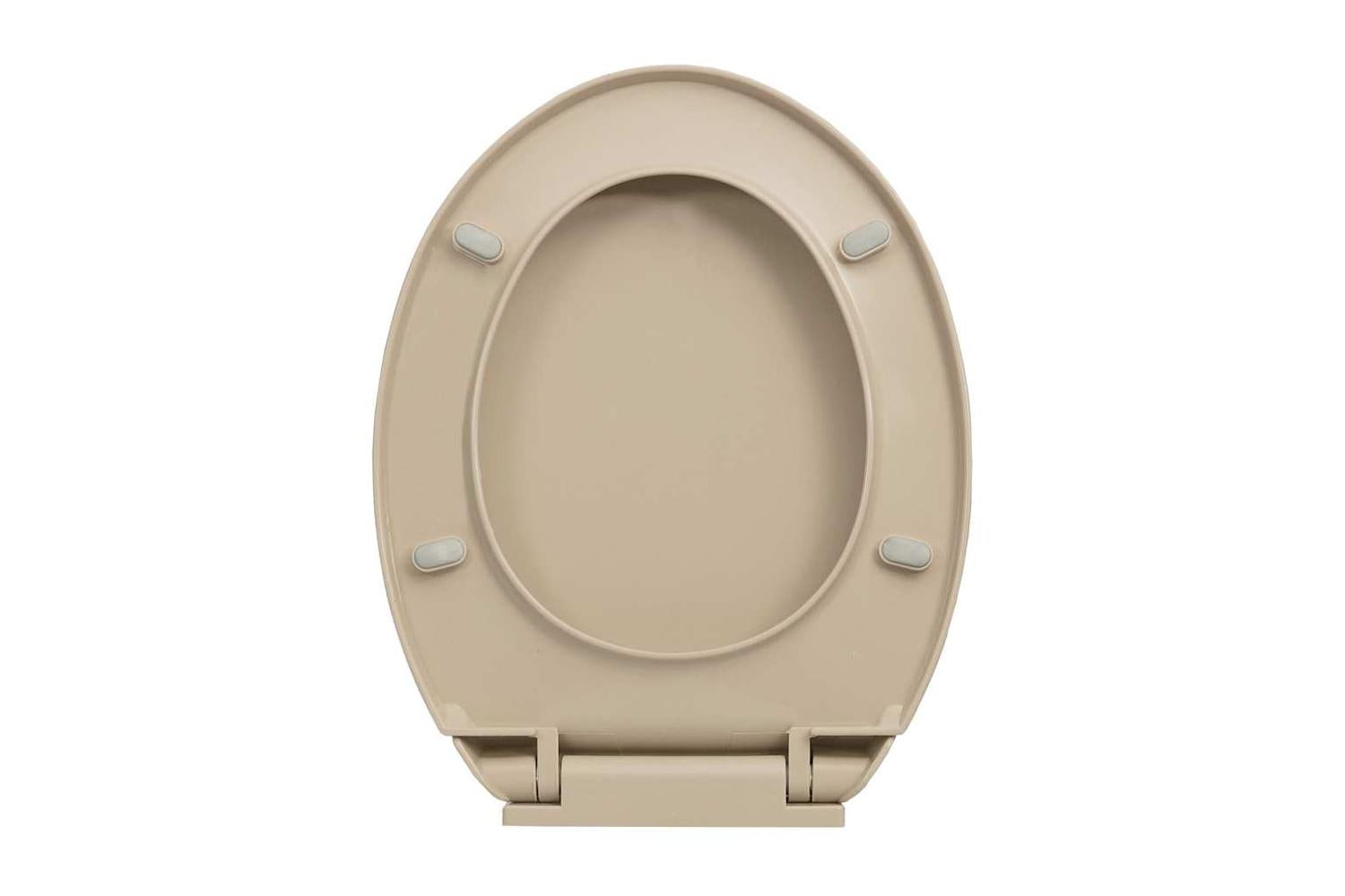 Vidaxl 145821 Soft-close Toilet Seat Quick Release Beige Oval-7