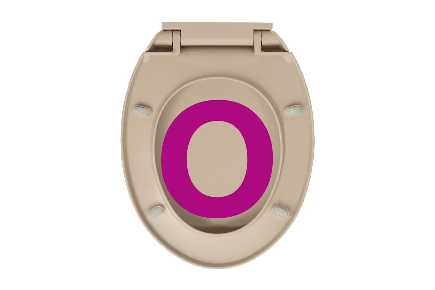 Vidaxl 145821 Soft-close Toilet Seat Quick Release Beige Oval-9