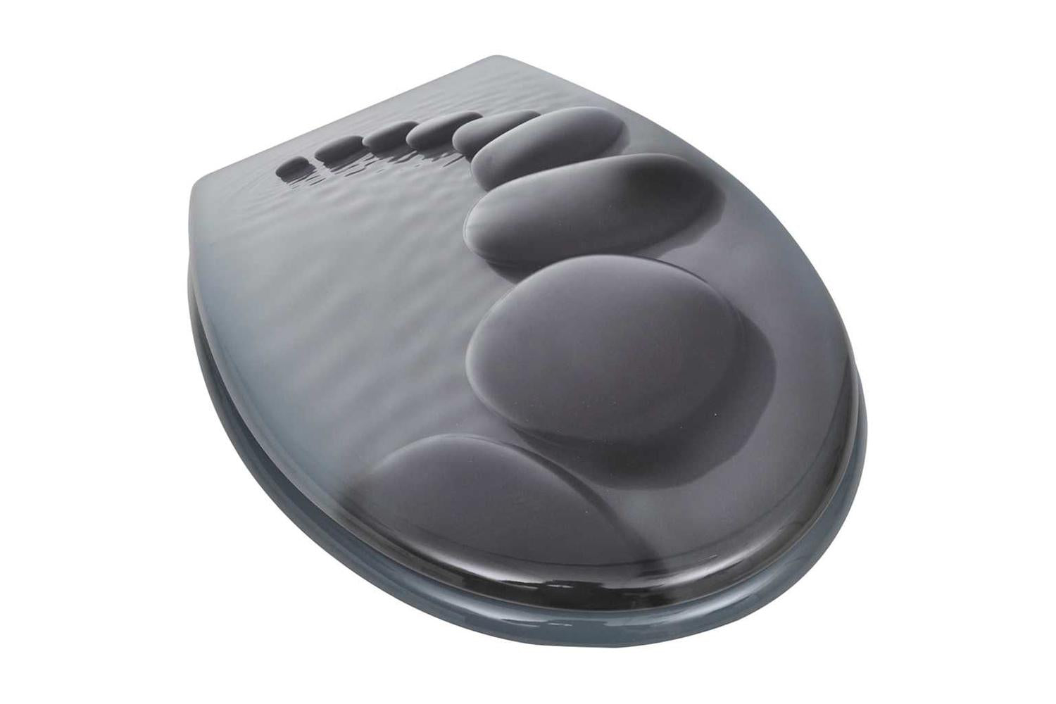Vidaxl 275910 Toilet Seats With Lids 2 Pcs Mdf Stones-2