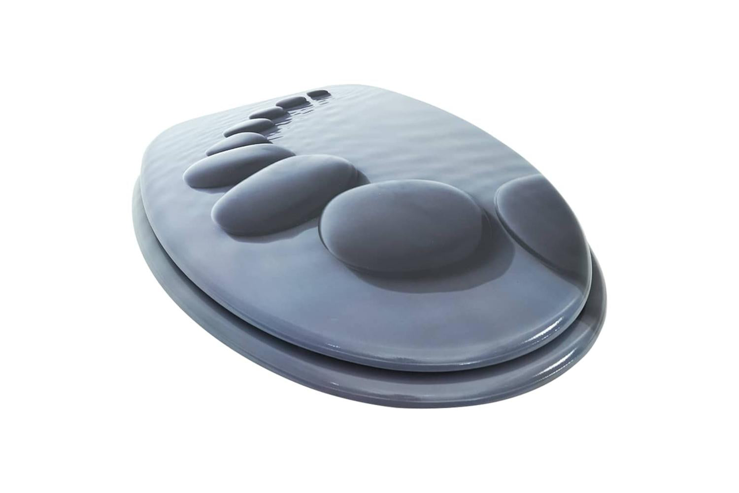Vidaxl 140804 Wc Toilet Seat Mdf Lid Stones-2
