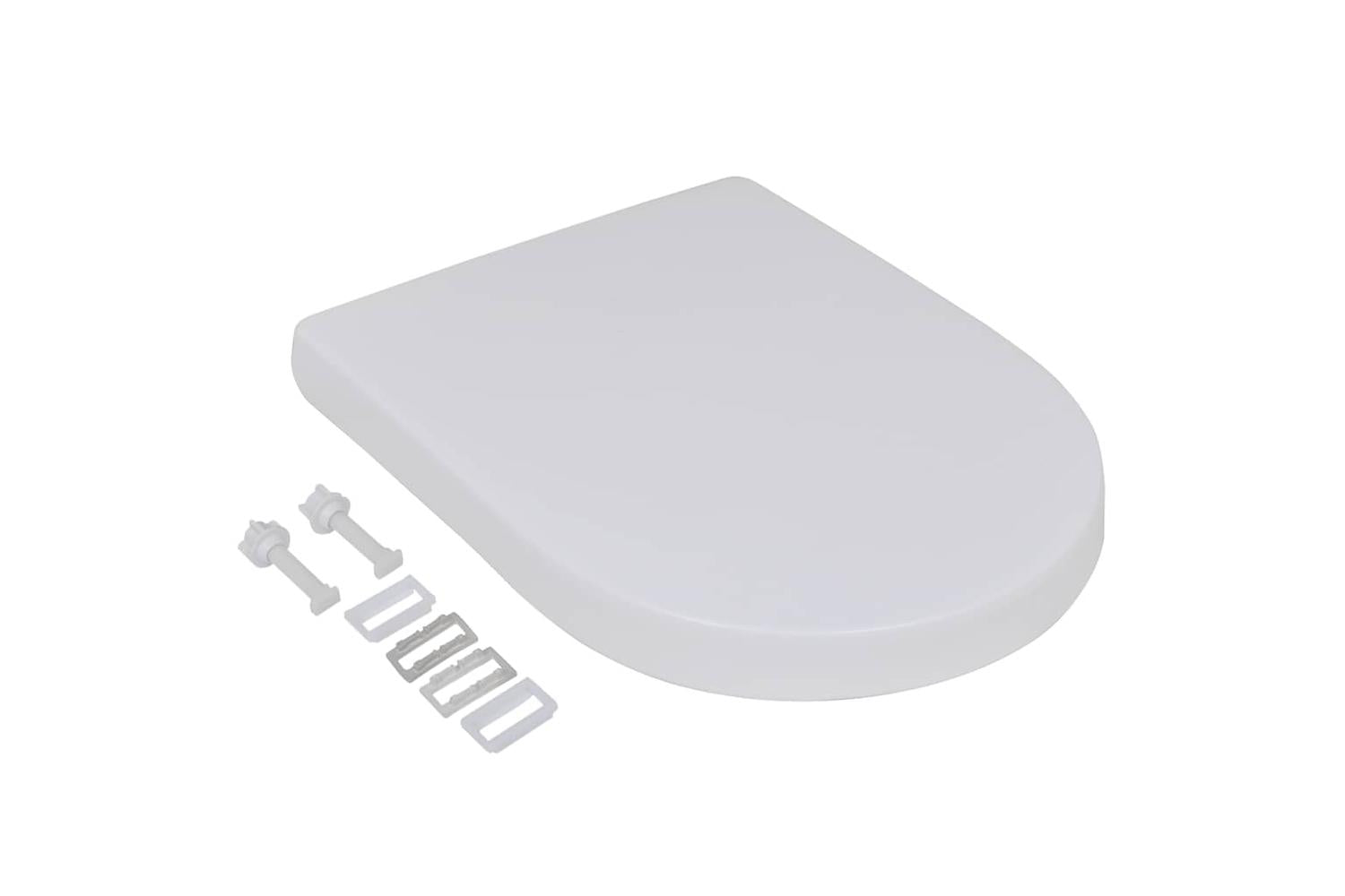 Vidaxl 275928 Toilet Seats With Soft Close Lids 2 Pcs Plastic White-2
