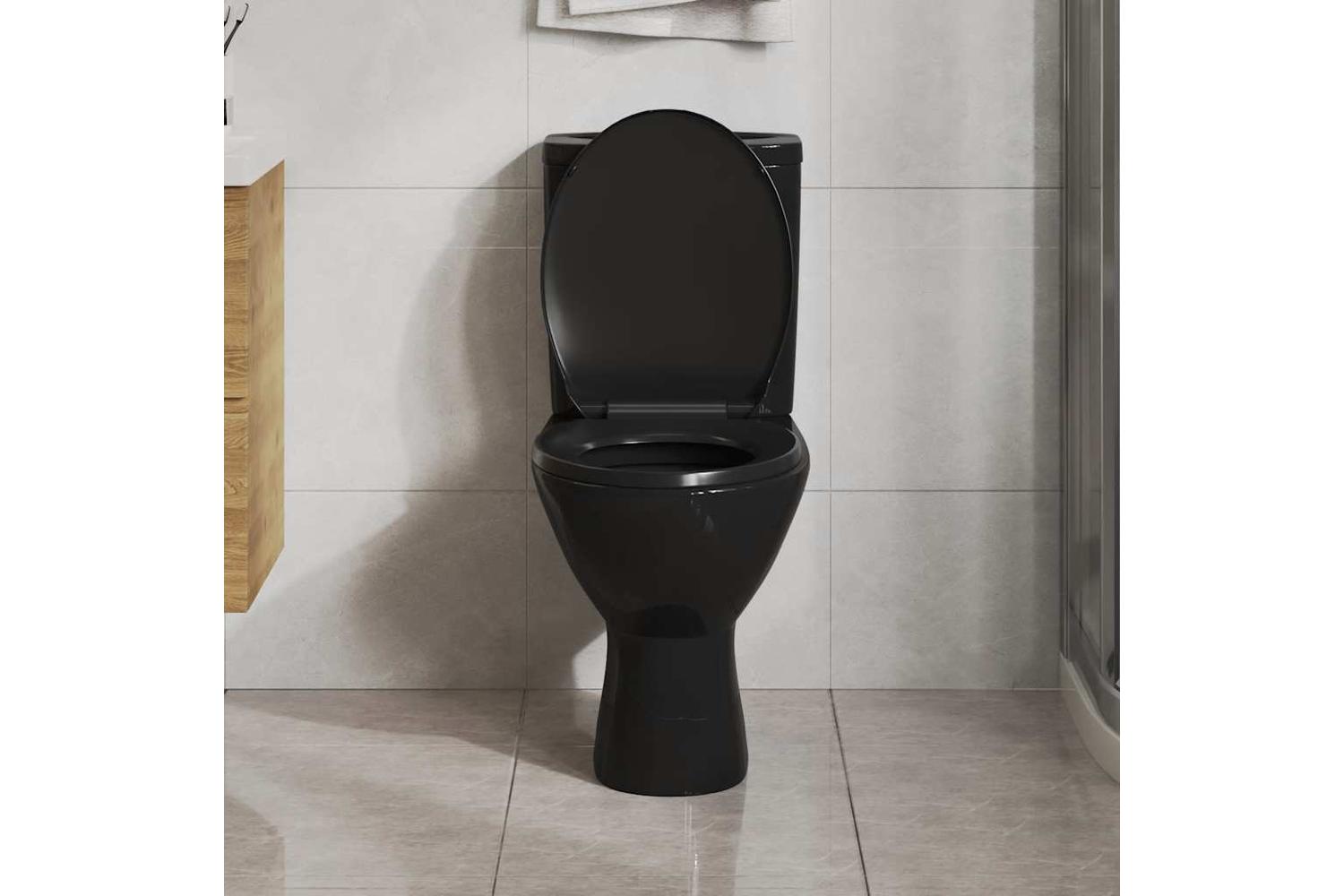Vidaxl 145021 Soft-close Toilet Seat With Quick-release Design Black-2