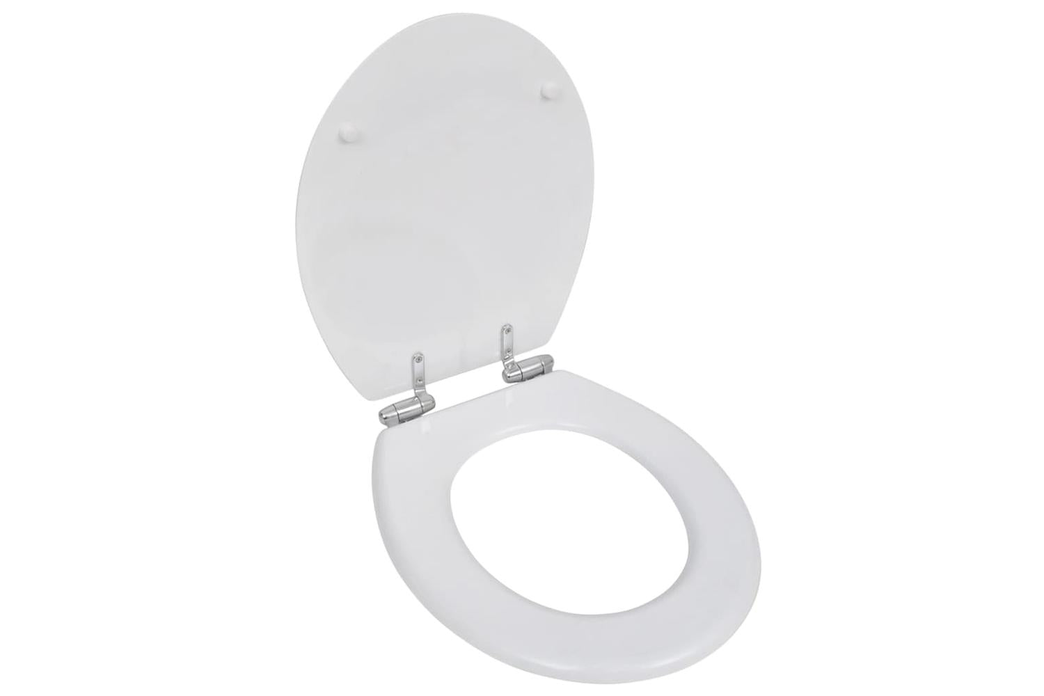 Vidaxl 140798 Wc Toilet Seat Mdf Soft Close Lid Simple Design White