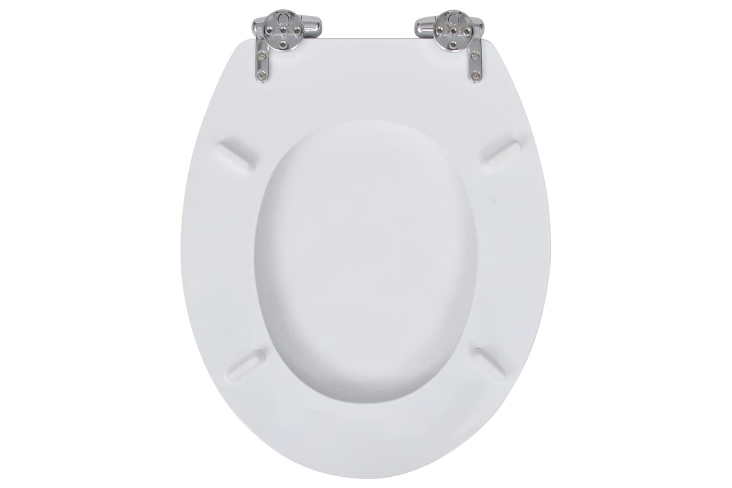 Vidaxl 140798 Wc Toilet Seat Mdf Soft Close Lid Simple Design White-5