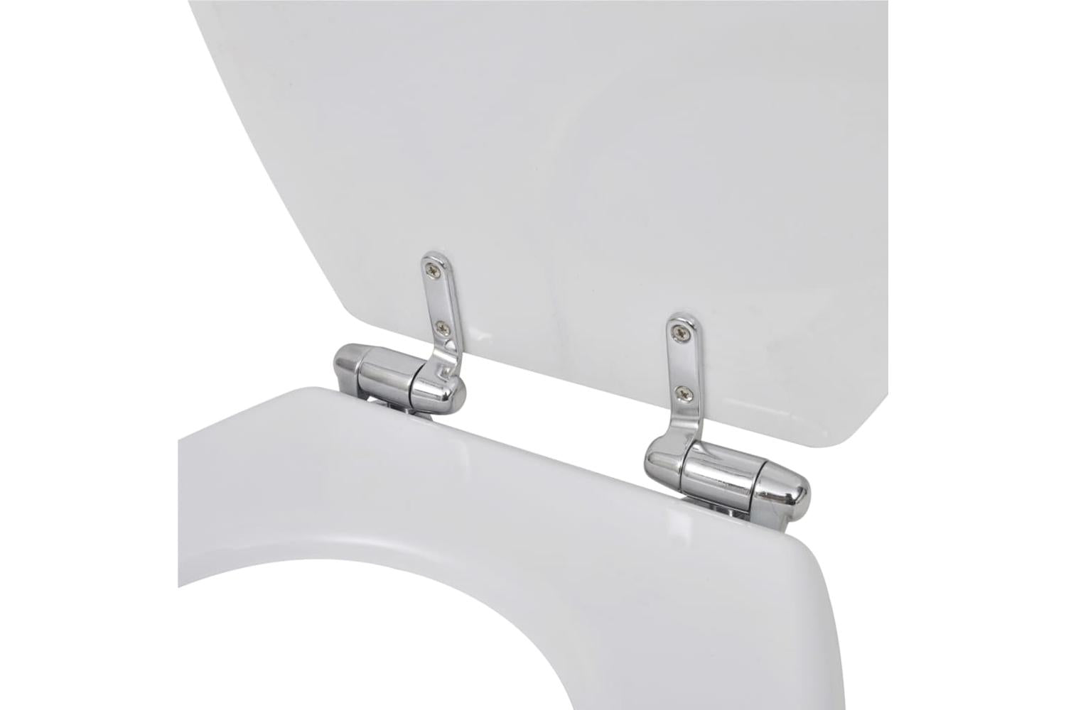 Vidaxl 140798 Wc Toilet Seat Mdf Soft Close Lid Simple Design White-6