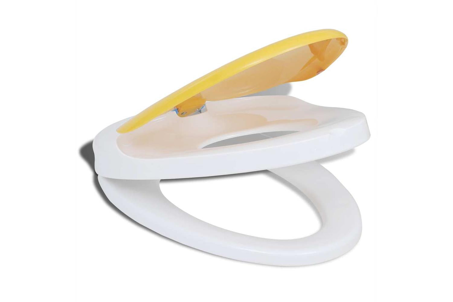 Vidaxl 141766 White & Yellow Soft-close Toilet Seat Adults/children-6