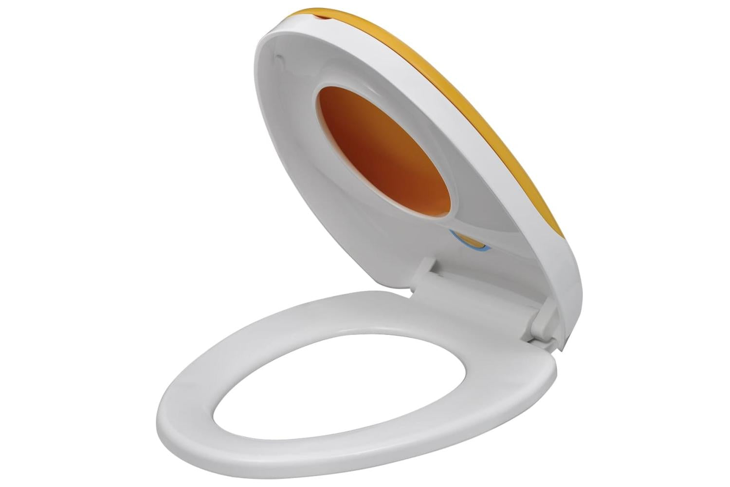 Vidaxl 275931 Toilet Seats With Soft Close Lids 2pcs Plastic White And Yellow-5