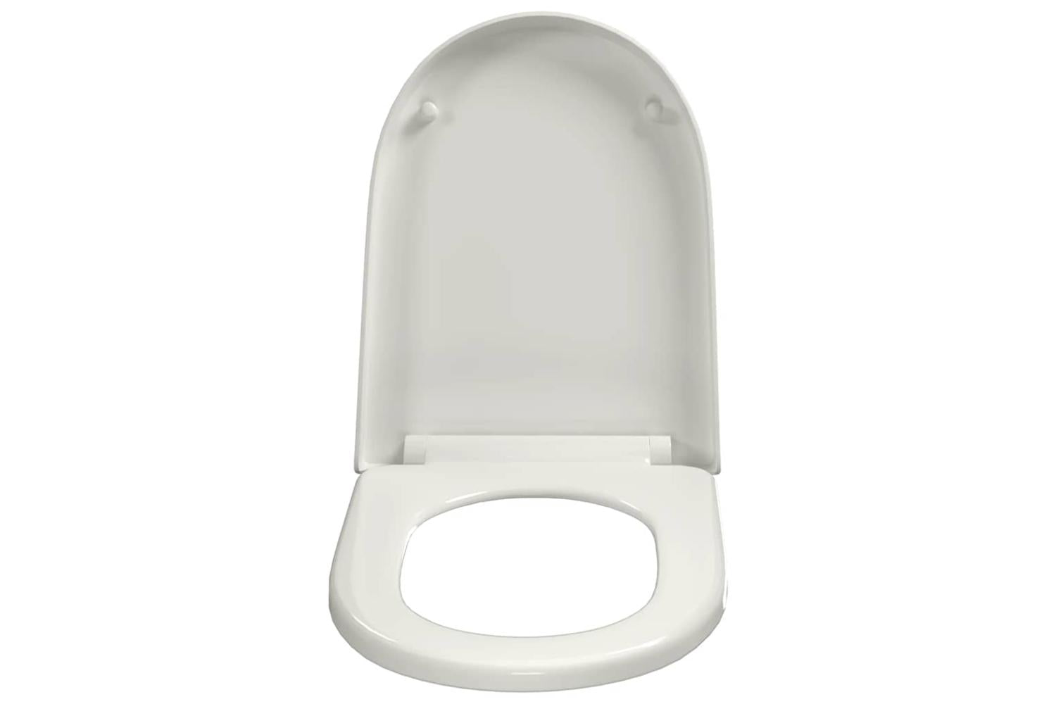 Vidaxl Soft-close Toilet Seat With Quick-release Design White Square-3