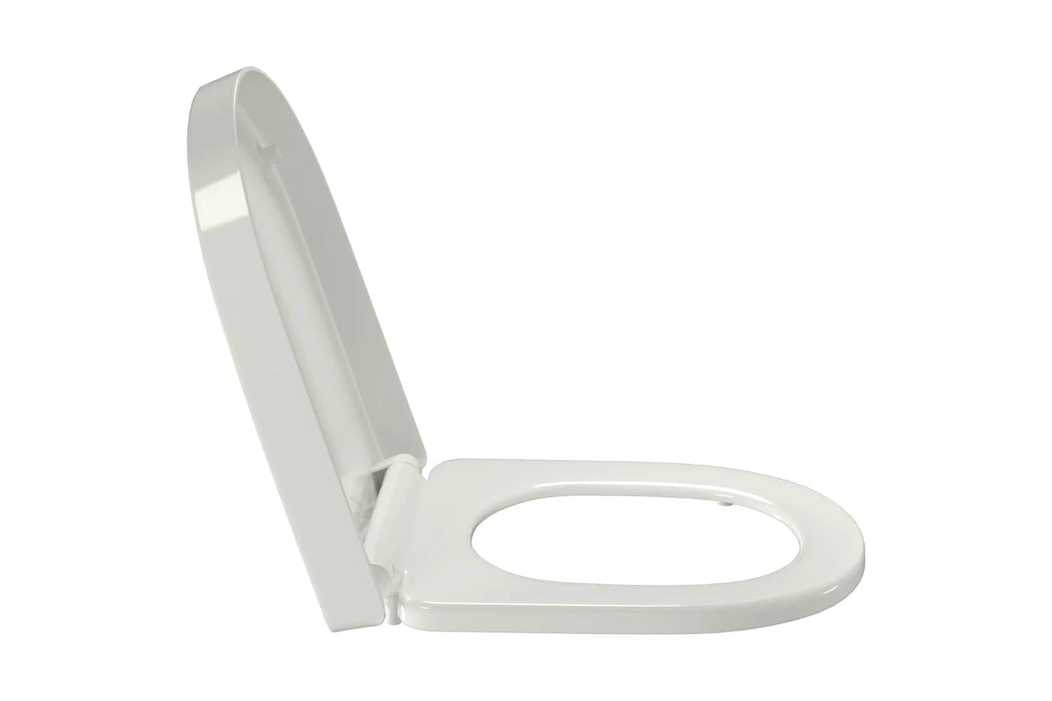 Vidaxl Soft-close Toilet Seat With Quick-release Design White Square-5