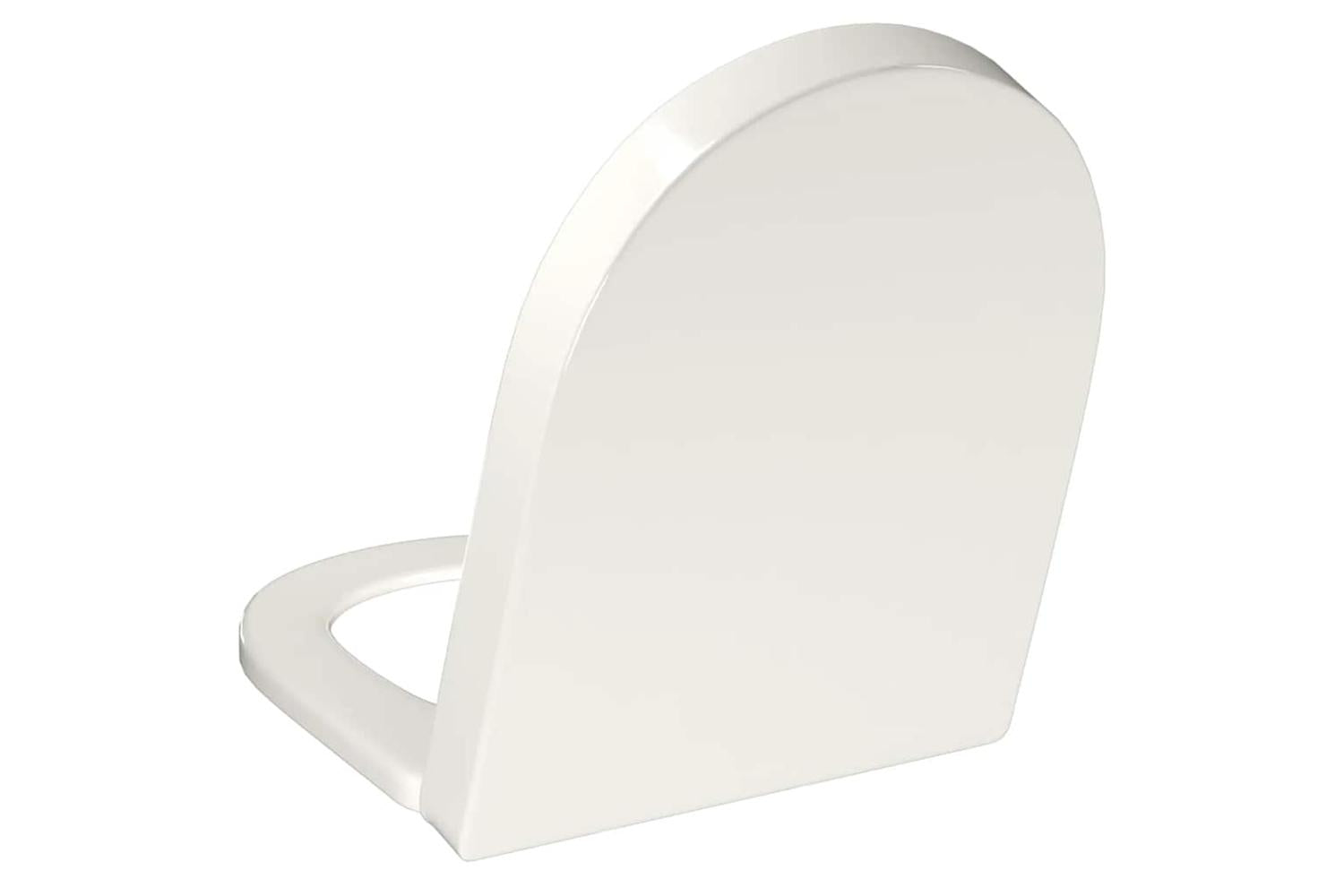 Vidaxl Soft-close Toilet Seat With Quick-release Design White Square-6