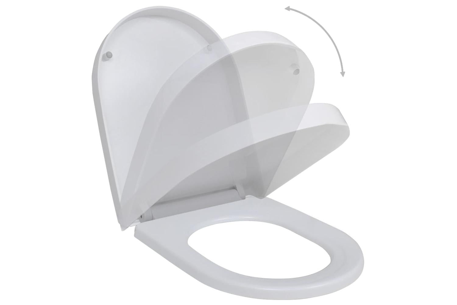 Vidaxl 275930 Toilet Seats With Soft Close Lids 2 Pcs Plastic White-2
