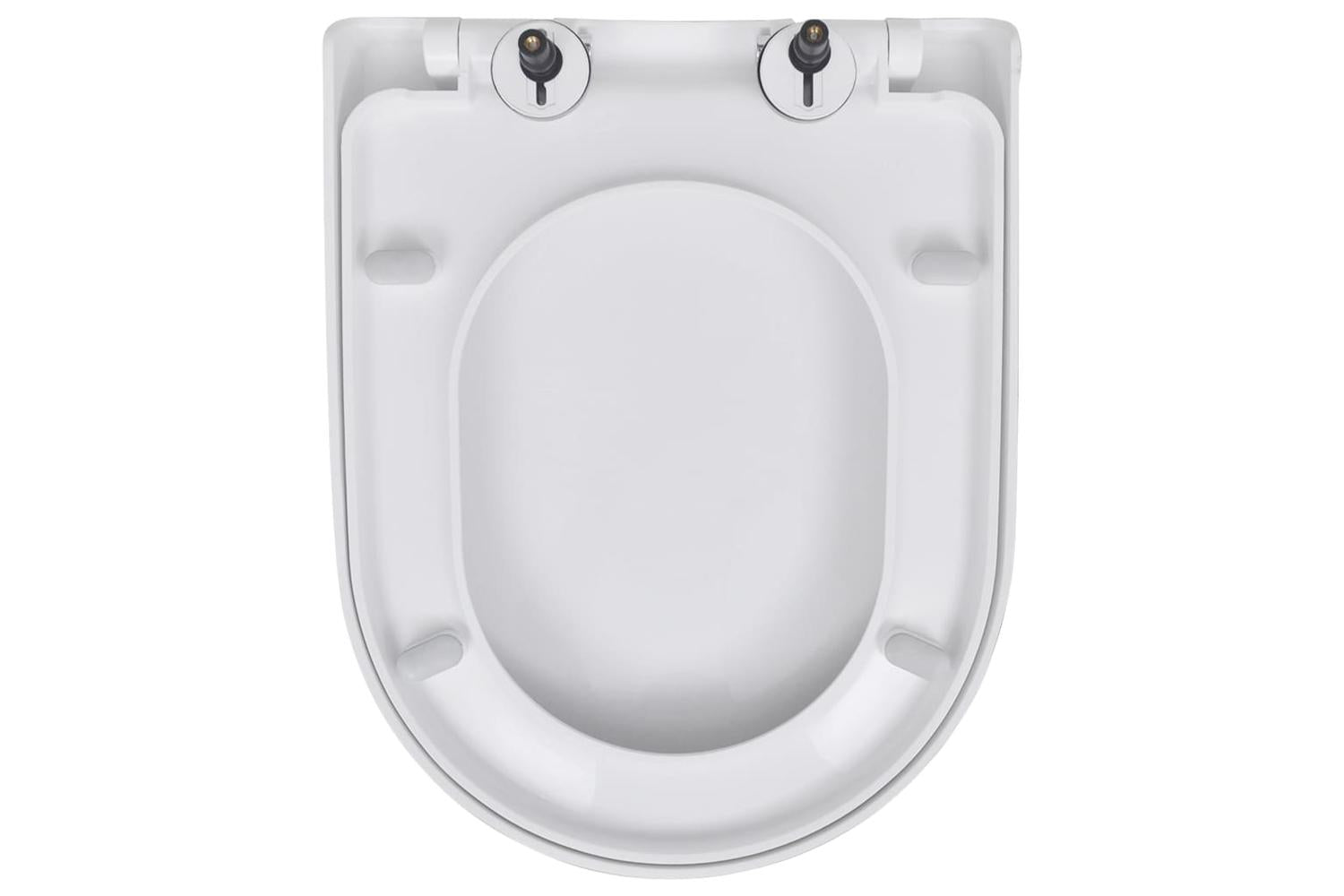 Vidaxl 275930 Toilet Seats With Soft Close Lids 2 Pcs Plastic White-5
