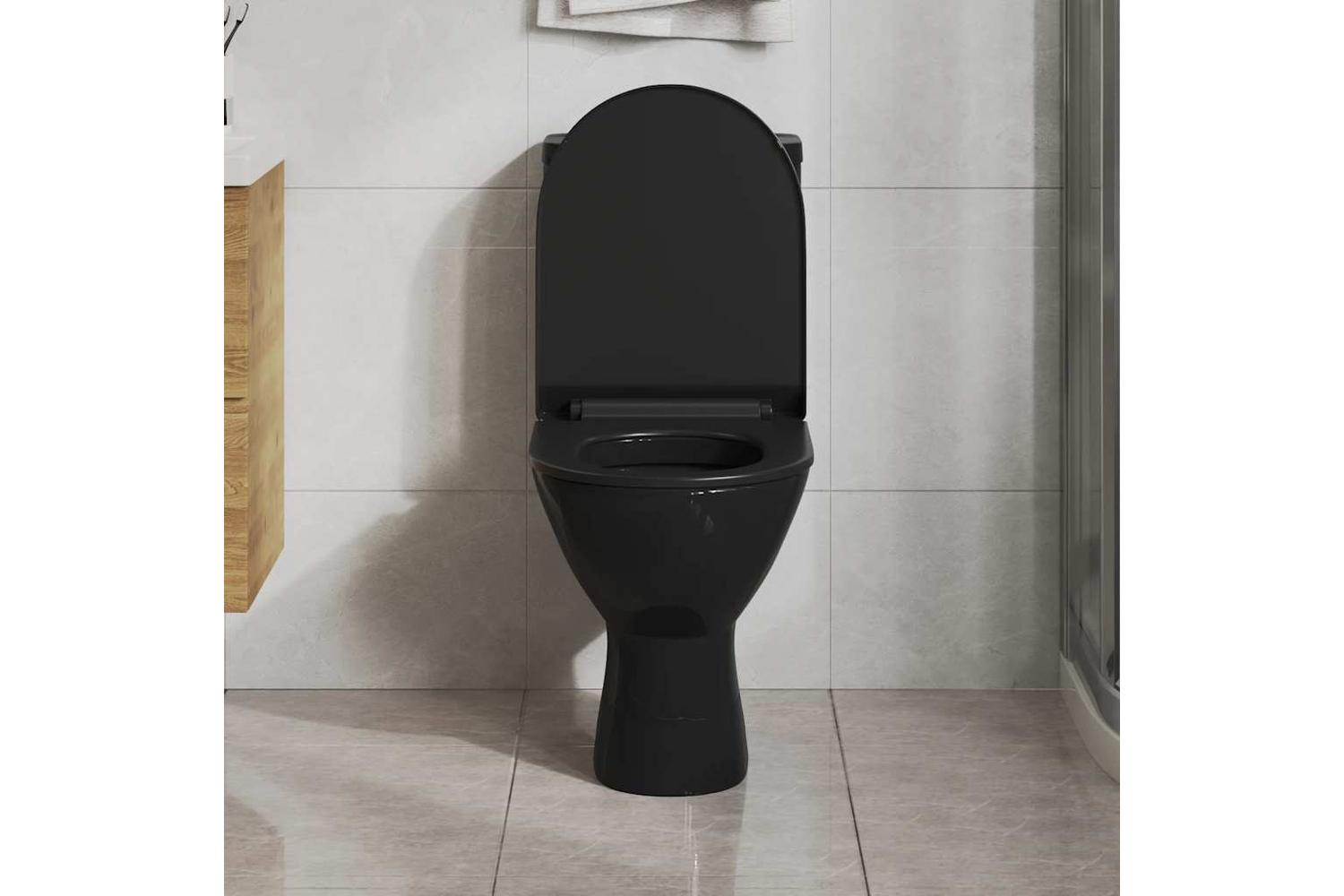 Vidaxl 145018 Soft-close Toilet Seat With Quick-release Design Black-2