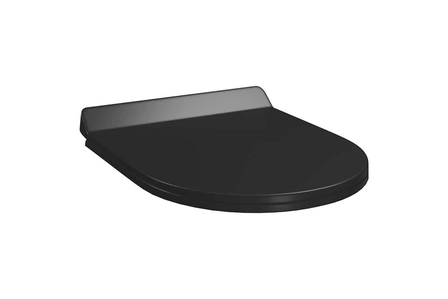 Vidaxl 145018 Soft-close Toilet Seat With Quick-release Design Black-4
