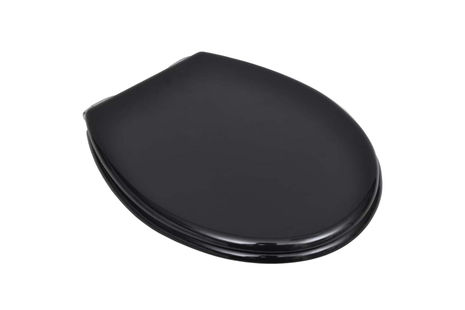 Vidaxl 275905 Toilet Seats With Soft Close Lids 2 Pcs Mdf Black-3