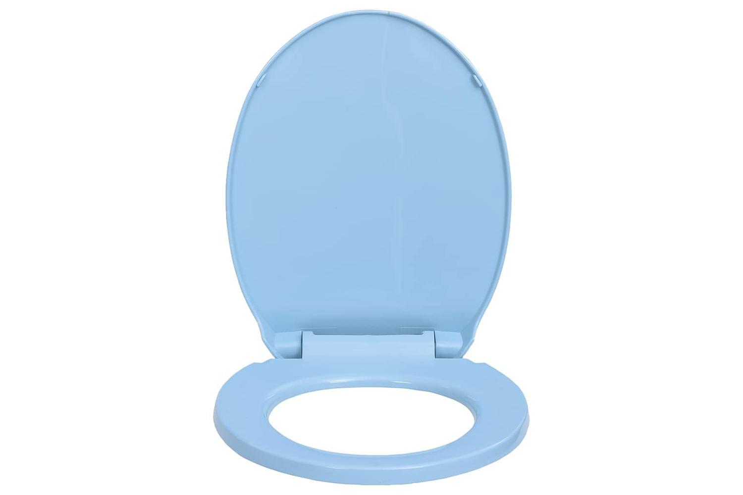 Vidaxl 145822 Soft-close Toilet Seat Blue Oval-4