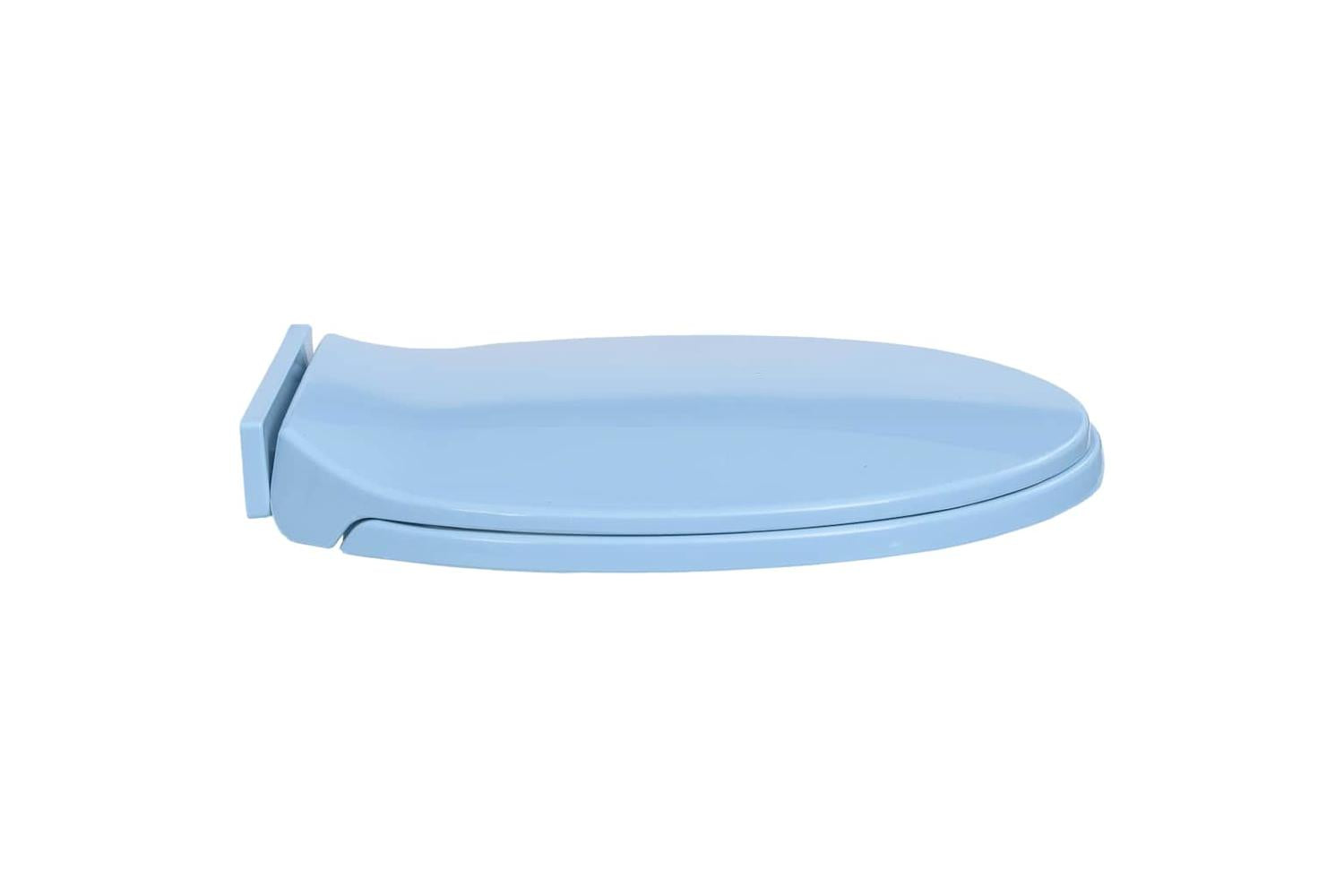 Vidaxl 145822 Soft-close Toilet Seat Blue Oval-5