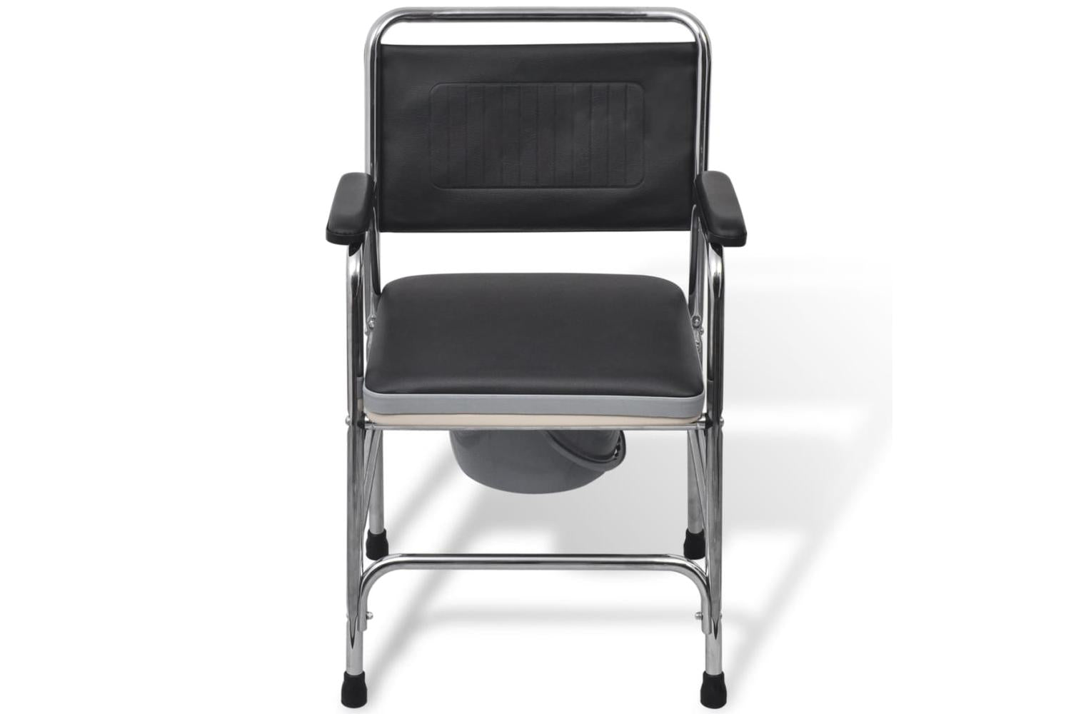 Vidaxl 110131 Commode Chair Steel Black-2