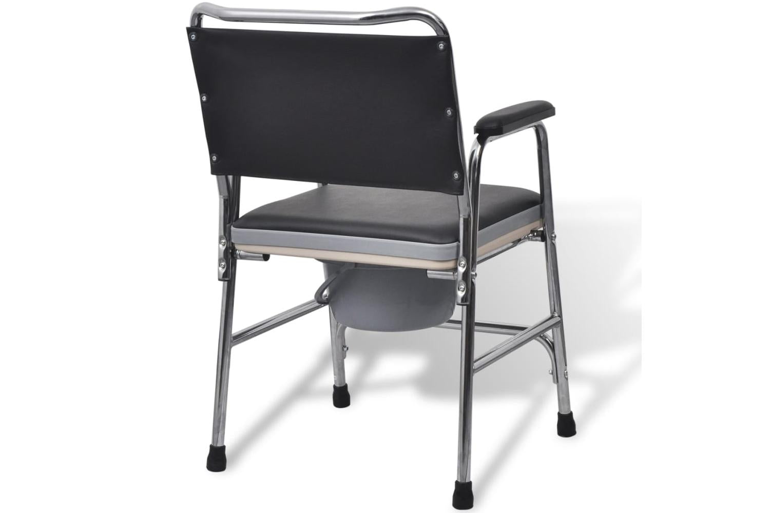 Vidaxl 110131 Commode Chair Steel Black-4