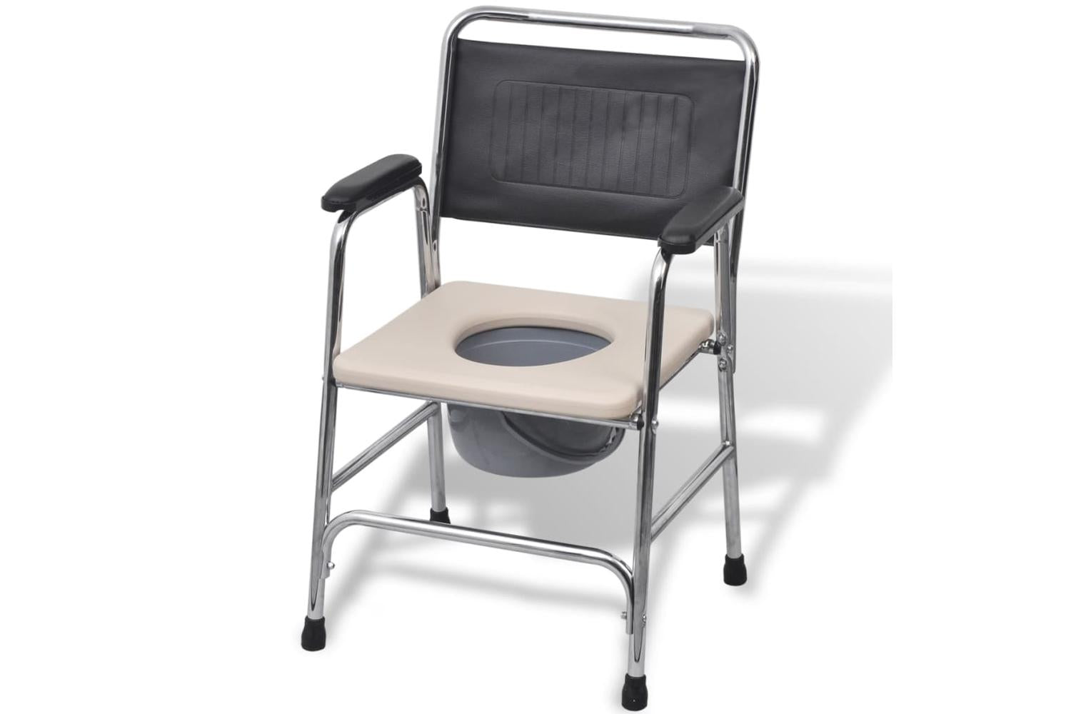 Vidaxl 110131 Commode Chair Steel Black-5