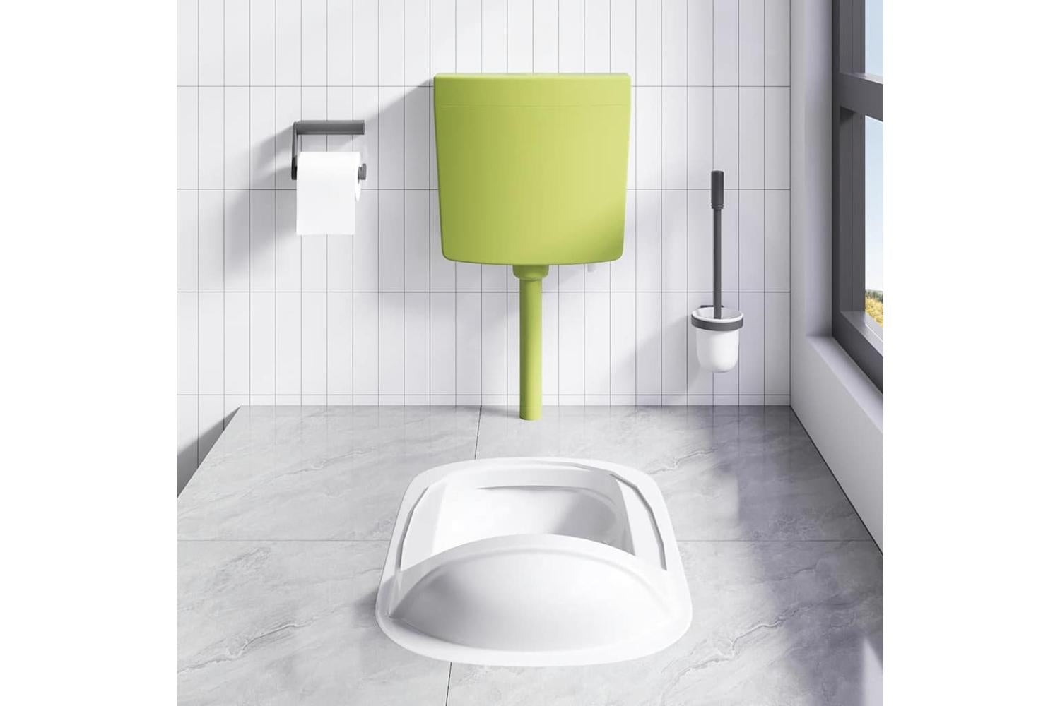 Vidaxl Toilet Cistern With Bottom Water Inlet 3/6 L Olive-3