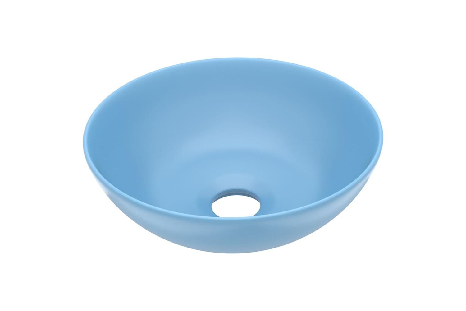 Vidaxl 146978 Bathroom Sink Ceramic Light Blue Round-2