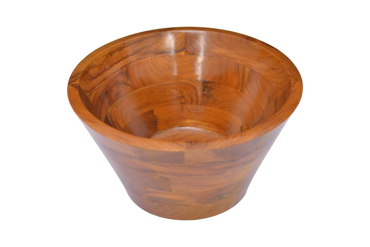 vidaXL 326161 Basin Solid Teak Wood ÃƒÂŽÃ‚Â¦40x20cm-3