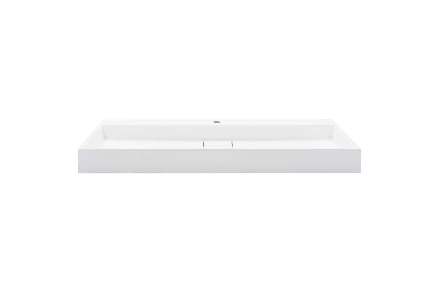Vidaxl Wash Basin 120x46x11 Cm Mineral Cast/marble Cast White-3