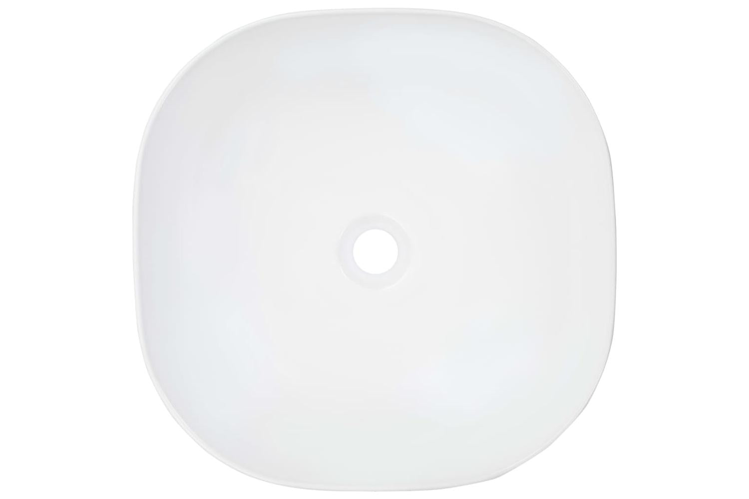vidaXL 143917 Wash Basin 42.5x42.5x14.5cm Ceramic White-4