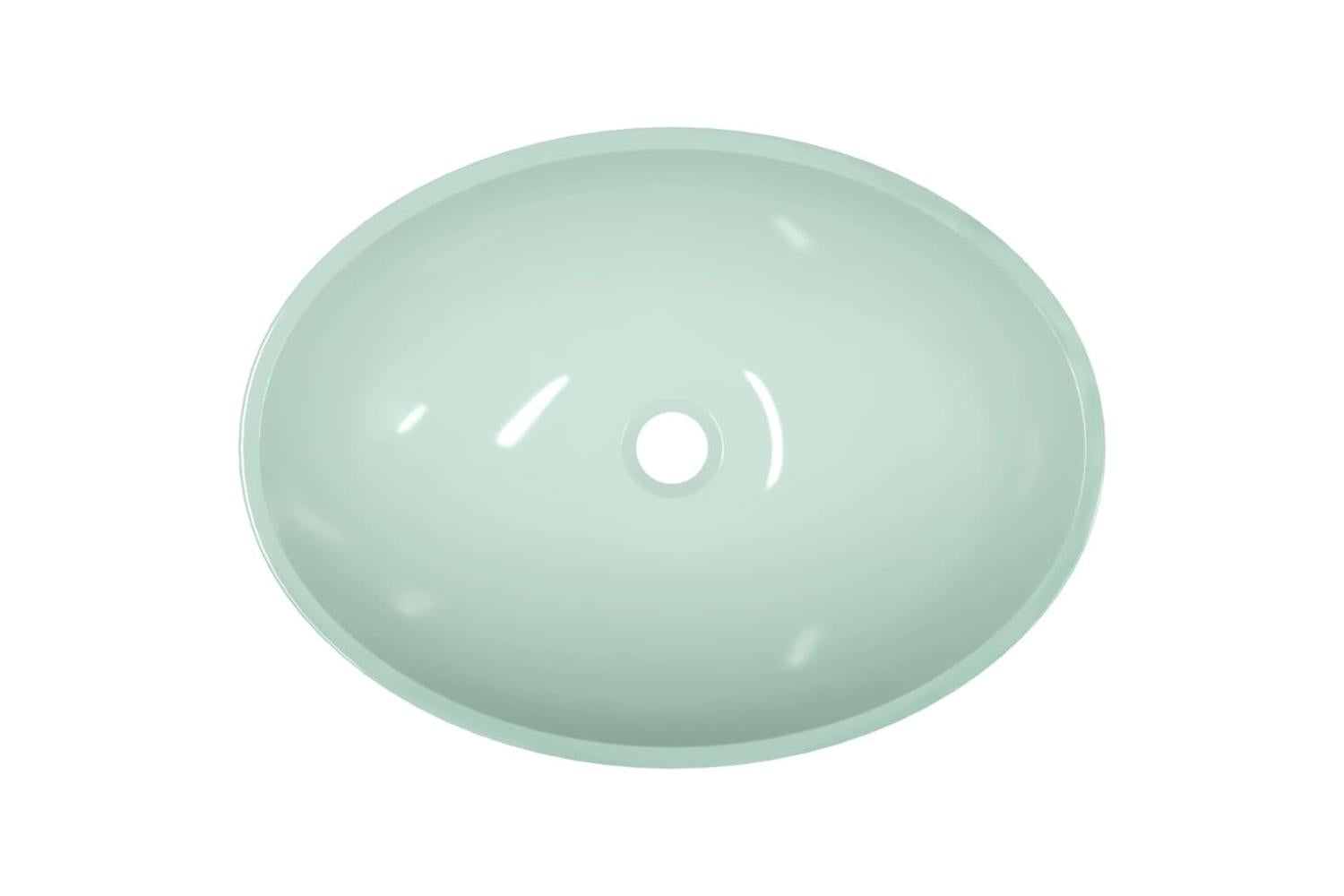 vidaXL 345255 Basin Glass 50x37x14cm White-5