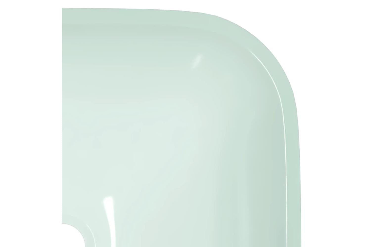 vidaXL 345254 Basin Glass 42x42x14cm White-5