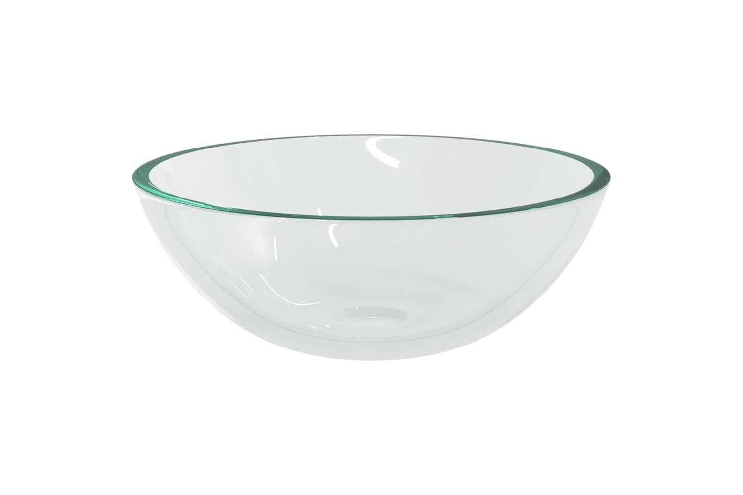 vidaXL 345237 Basin Glass 50x37x14cm Transparent-4