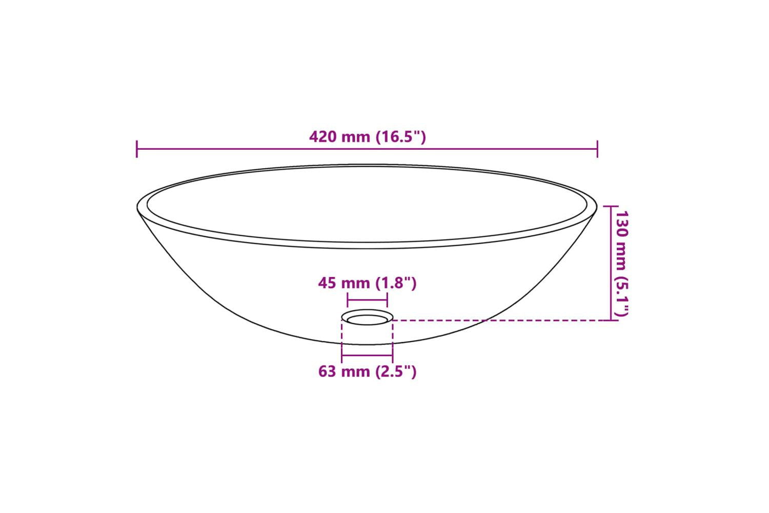 Vidaxl 3098457 Bathroom Sink With Tap And Push Drain Brown Tempered Glass-10