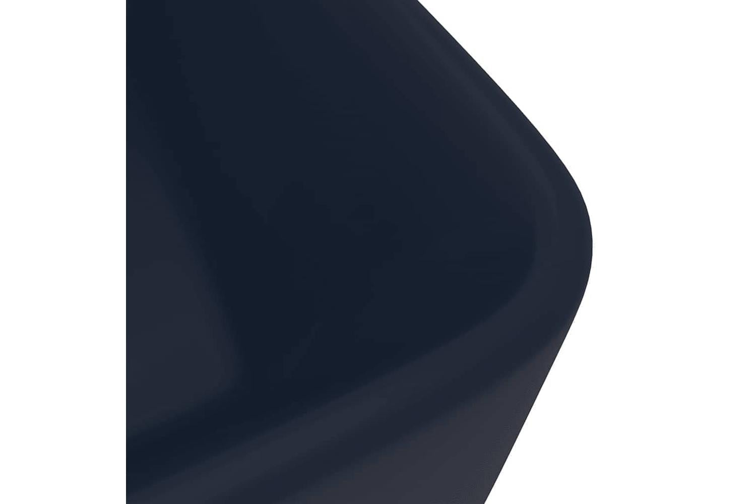 vidaXL 147045 Luxury Wash Basin Matt Dark Blue 41x30x12cm Ceramic-5