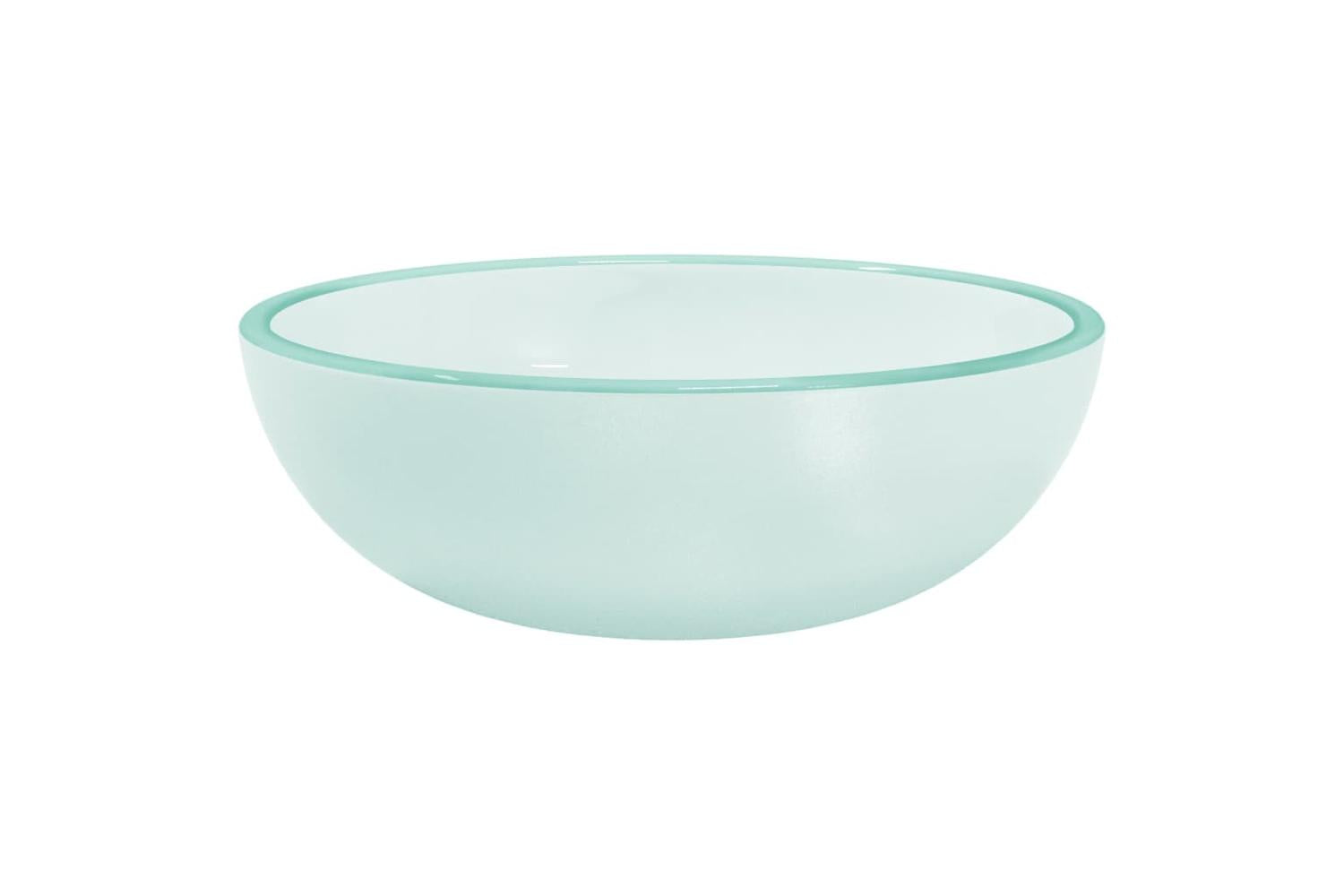 vidaXL 345240 Basin Tempered Glass 35x12cm Frosted-2