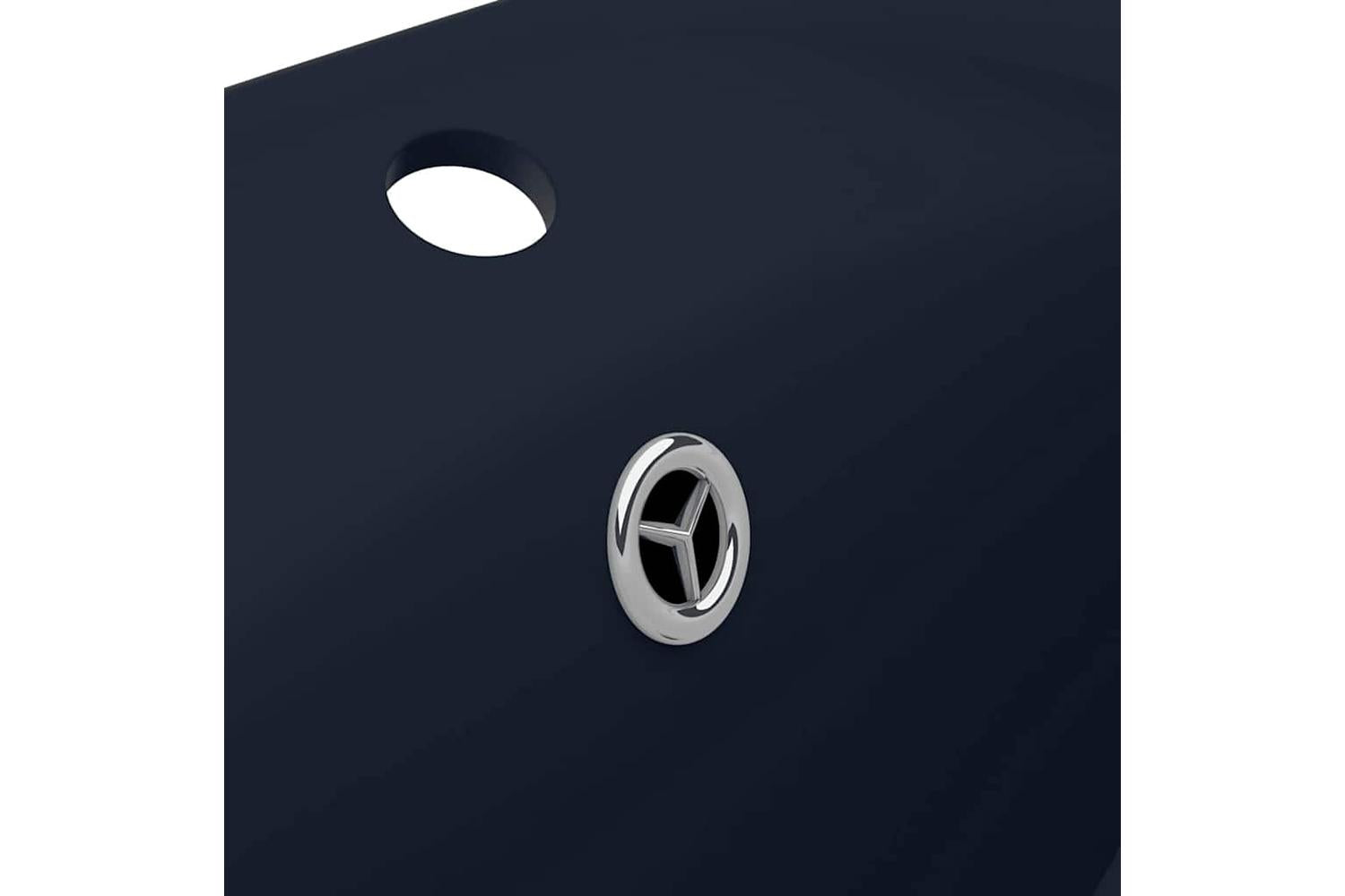 vidaXL 146935 Luxury Basin Overflow Oval Matt Dark Blue 58.5x39cm Ceramic-6