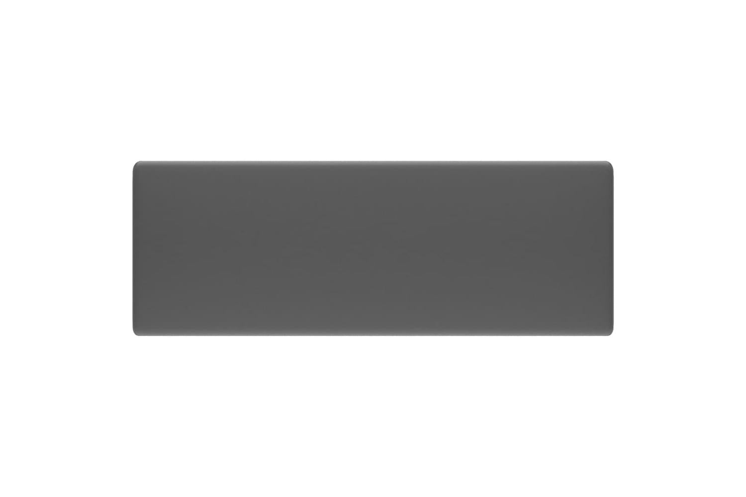 vidaXL 146950 Luxury Basin Overflow Square Matt Dark Grey 41x41cm Ceramic-3