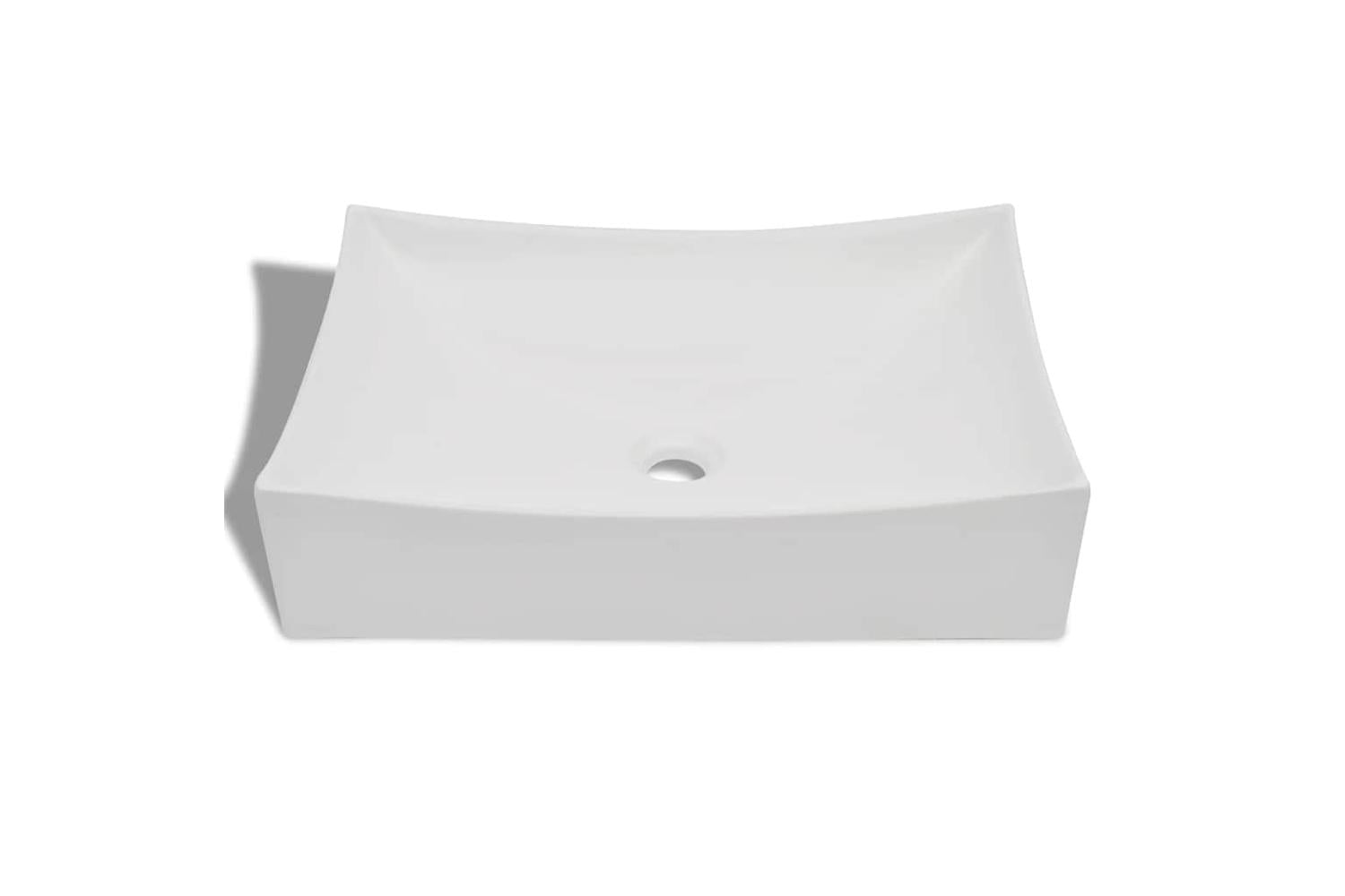 Vidaxl 140700 Bathroom Ceramic Porcelain Sink Art Basin White High Gloss-3
