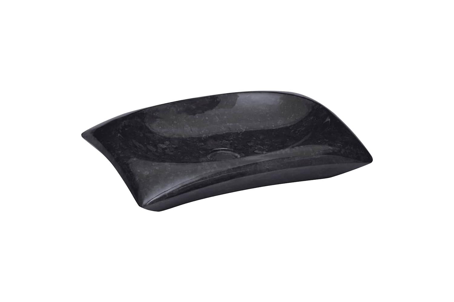 vidaXL 149166 Sink Black 50x35x10cm Marble