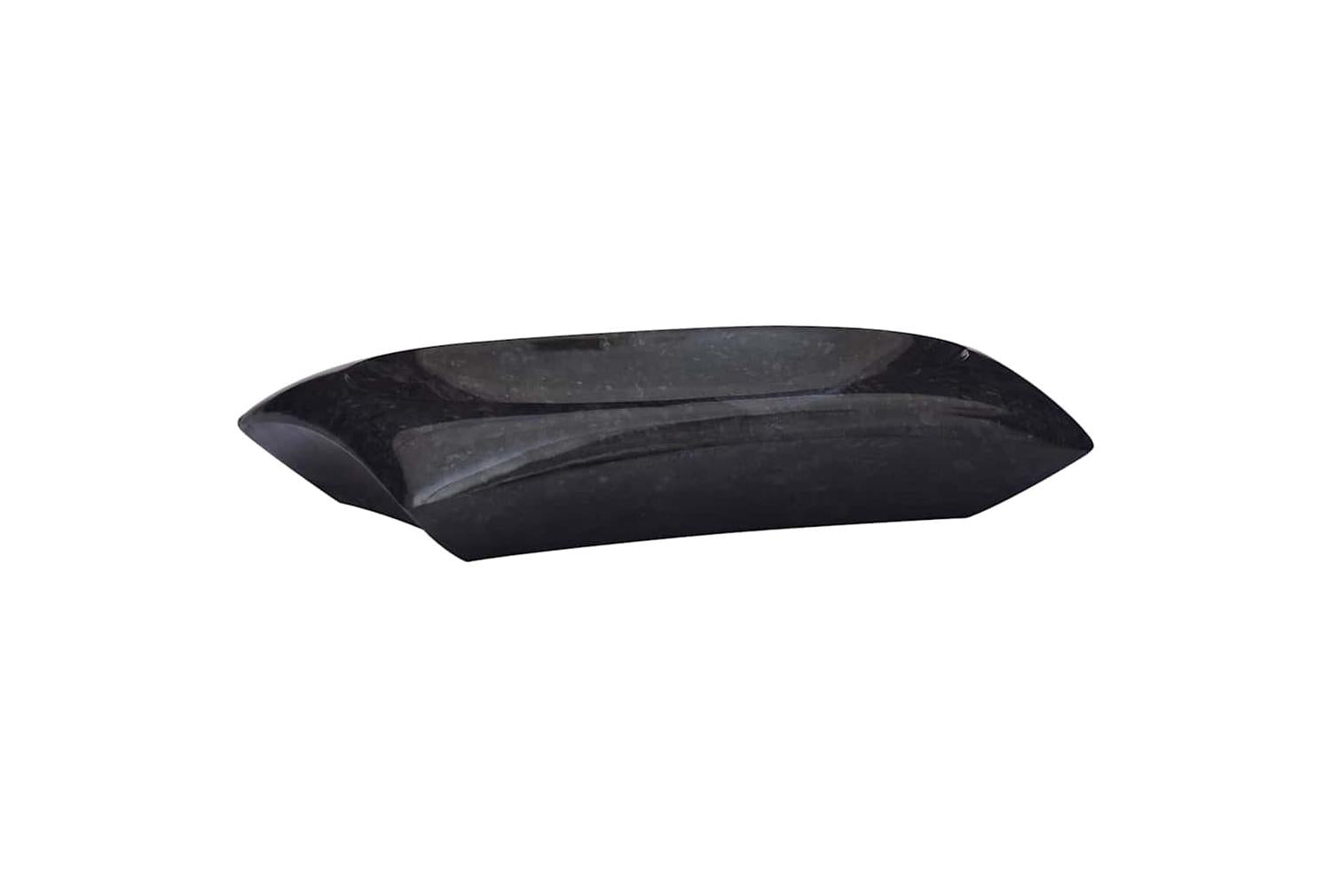 vidaXL 149166 Sink Black 50x35x10cm Marble-2