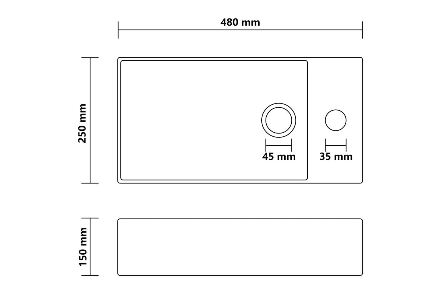 Vidaxl 146988 Bathroom Sink With Overflow Ceramic Matt Pink-7