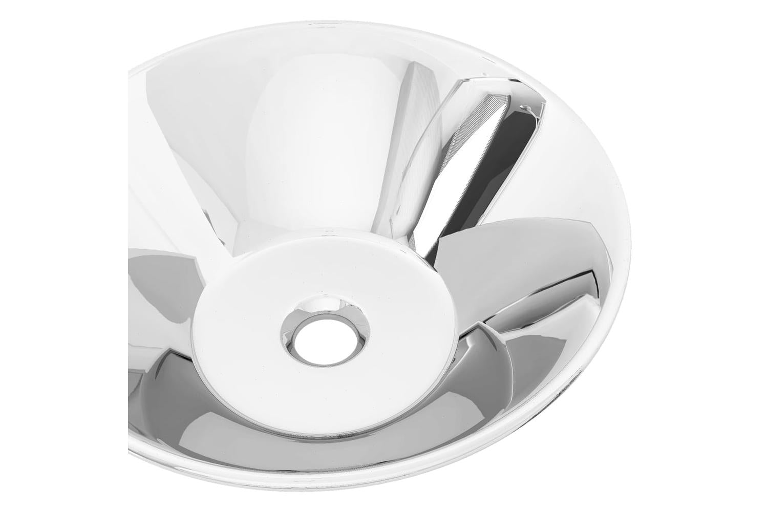 vidaXL 143493 Wash Basin 42x14cm Ceramic Silver-4